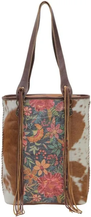 Western Leather Tote Bag for Women - Upcycled Shoulder Bag