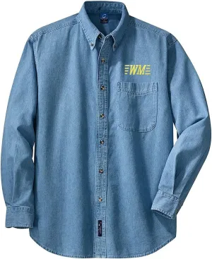 Western Maryland Speed Lettering Long Sleeve Shirt Red Adult L [den07LS]