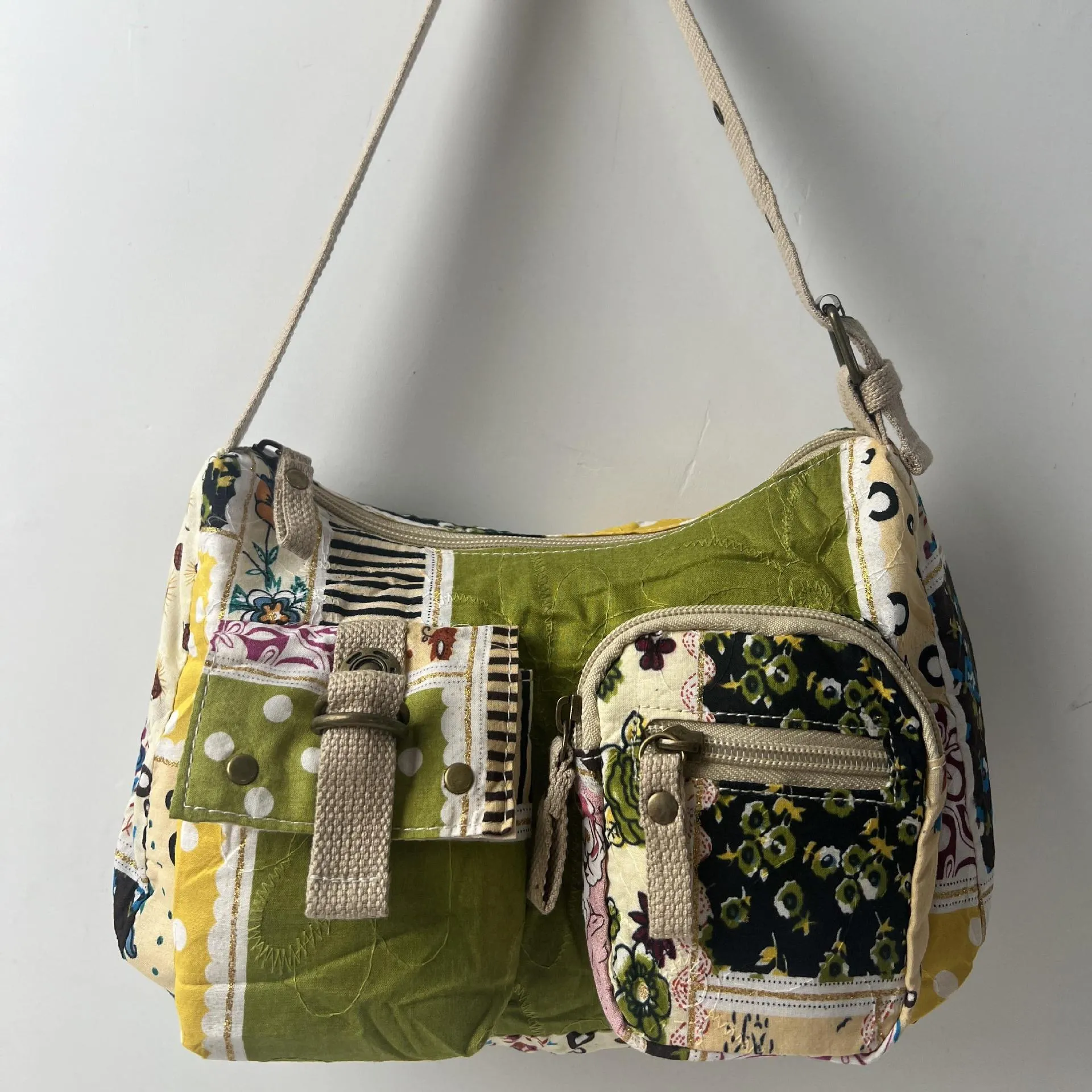 Wholesale Second-hand fashion cotton shoulder bag versatile shoulder summer underarm bag sunny girl bag