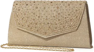 Women Evening Bags Glitter Sequins Clutch Purses for Women Shiny Crystal Falp Handbag Formal Wedding Party Prom Purse
