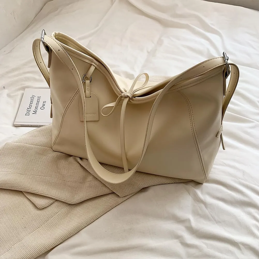 Women Fashion Shoulder Bag Solid Color PU Stylish Crossbody Bag Adjustable Strap Casual Satchel Bag for Party Vaca