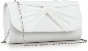 Women Faux Suede Bow Evening Clutch Bags Formal Party Clutch Wedding Party Purse Prom Clutch