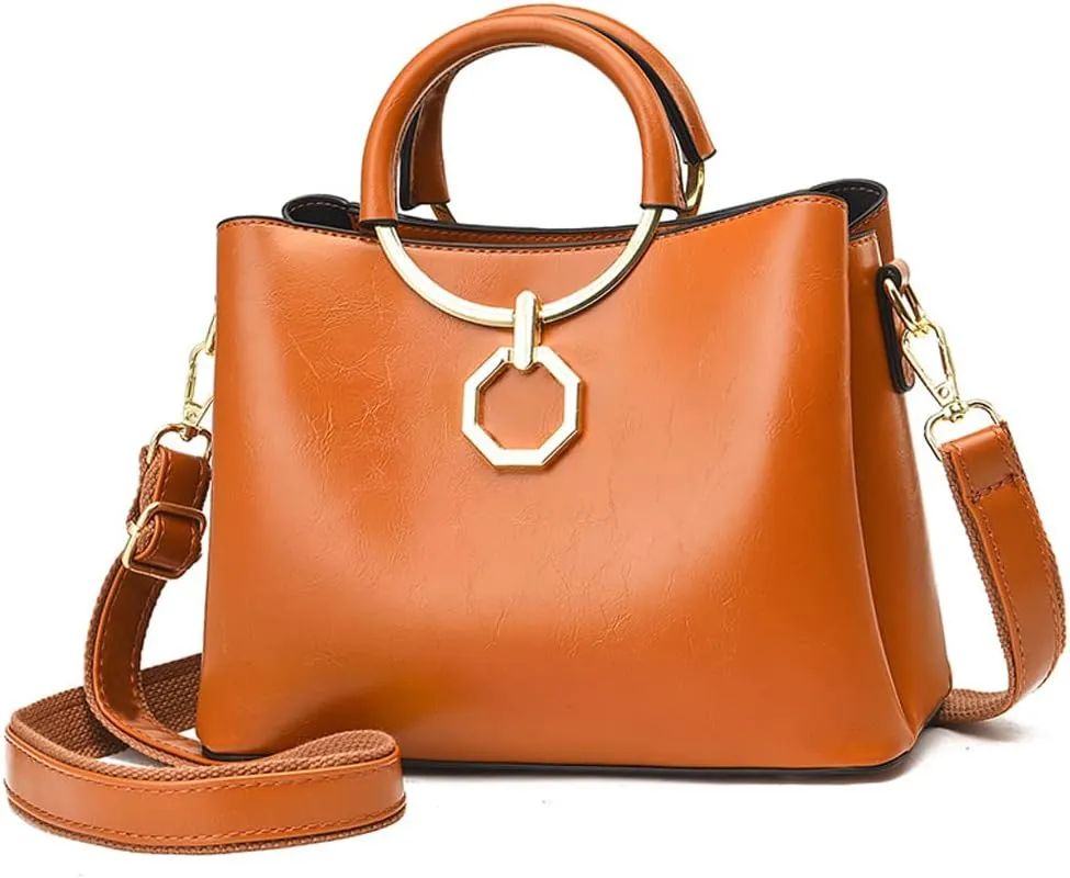 Women Handbags Large Capacity Top Handle Handbag Tote Bag with Detachable Leather Shoulder Strap