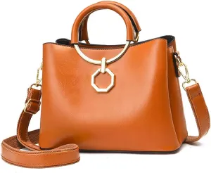 Women Handbags Large Capacity Top Handle Handbag Tote Bag with Detachable Leather Shoulder Strap