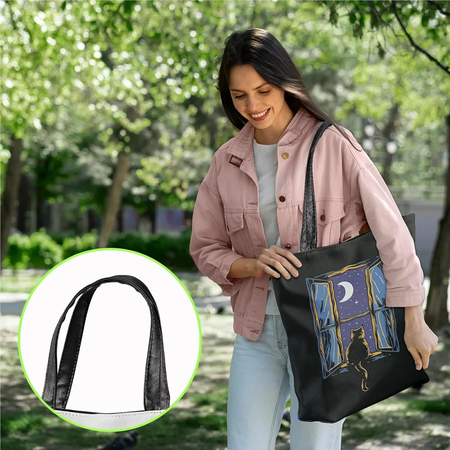 Women Hobo Handbag Small Tote Bag Beach Travel Bag