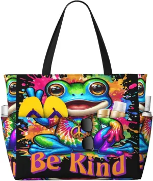 Women Large Beach Bag Travel Weekender Foldable Tote Bag for Pool Beach Vacation Gym