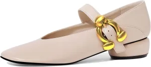 Women Mary Jane Shoes Pumps Chunky Comfortable Low Heels Closed Round Toe Dress Work Wedding Shoes