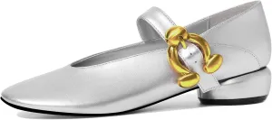 Women Mary Jane Shoes Pumps Chunky Comfortable Low Heels Closed Round Toe Dress Work Wedding Shoes