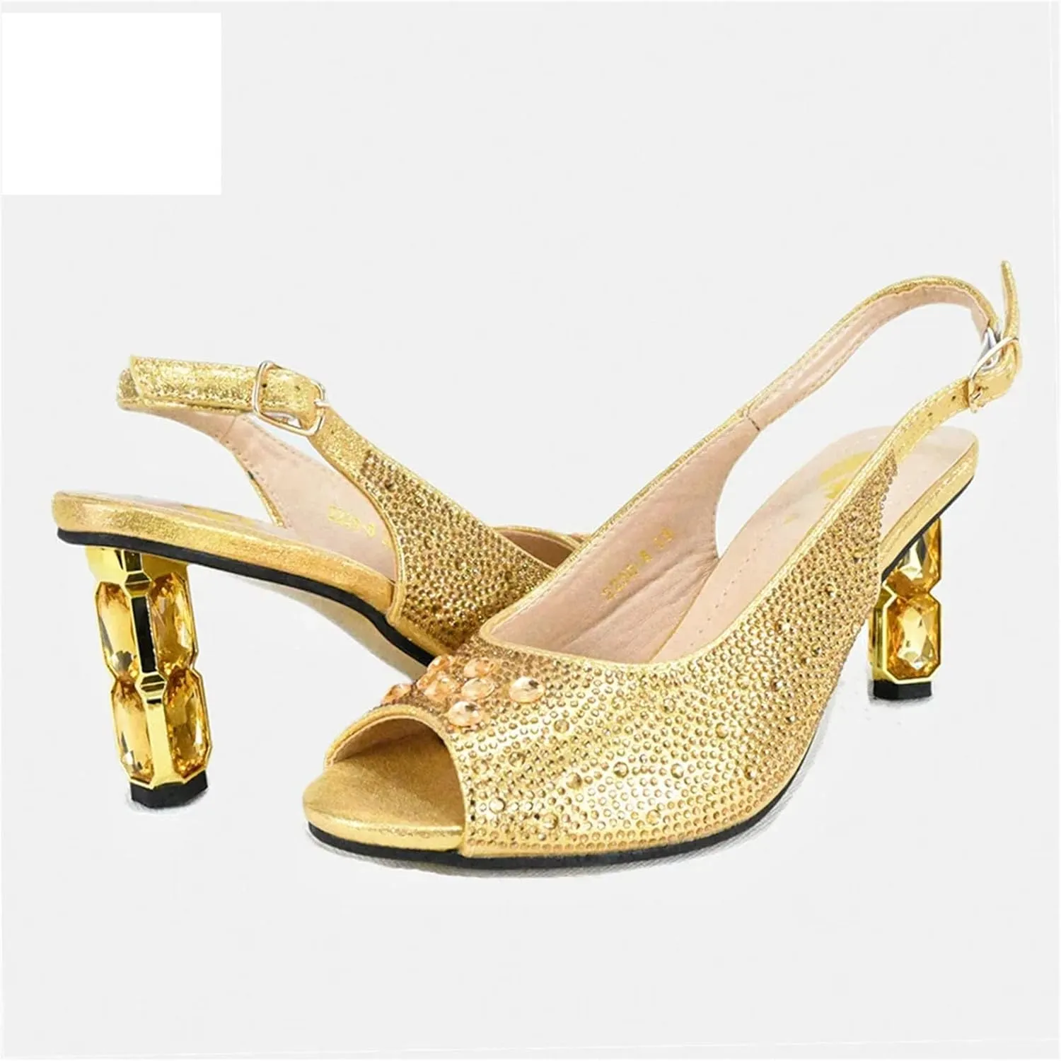 Women’s African Themed Wedding Shoes and Matching Purse Set Pointed Toe Comfortable Heels for Bride and Bridesmaids