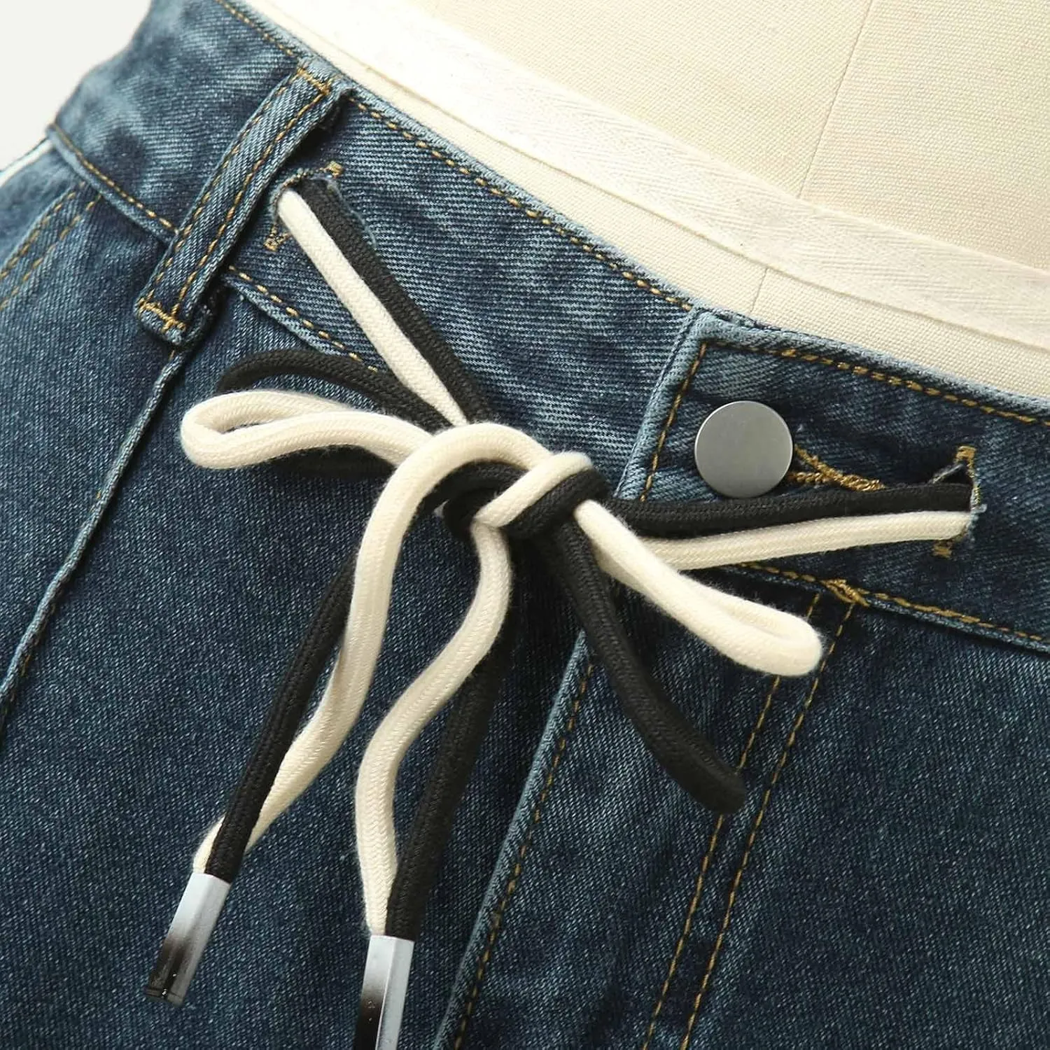 Women's Baggy Jeans Vintage Y2K Wide Leg Jeans High Waisted Boyfriend Pants Plus Size Ripped Jeans Hip Hop Streetwear