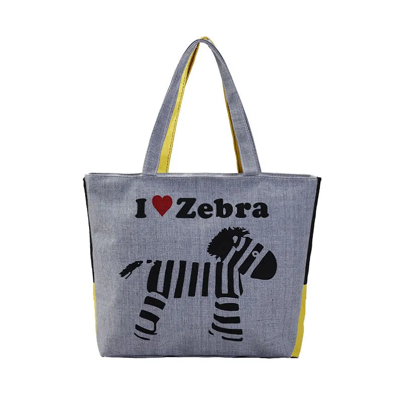 Women's Canvas Artistic Cloth Large Capacity Class Shoulder Bags