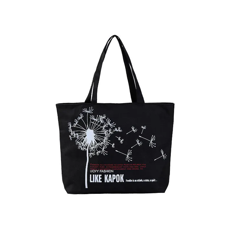 Women's Canvas Artistic Cloth Large Capacity Class Shoulder Bags