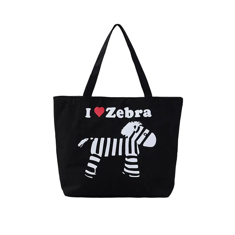 Women's Canvas Artistic Cloth Large Capacity Class Shoulder Bags