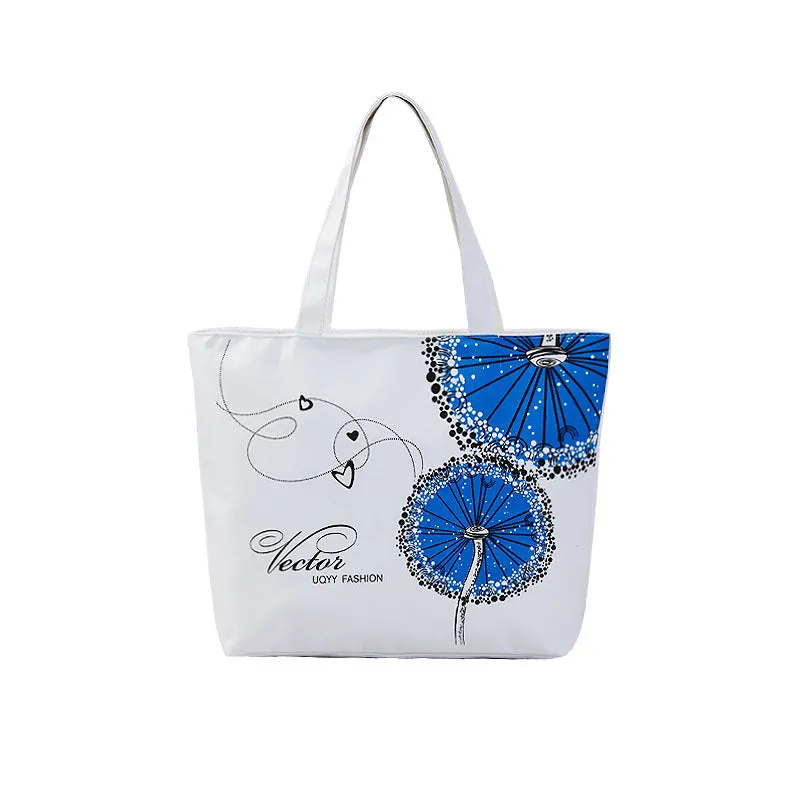 Women's Canvas Artistic Cloth Large Capacity Class Shoulder Bags
