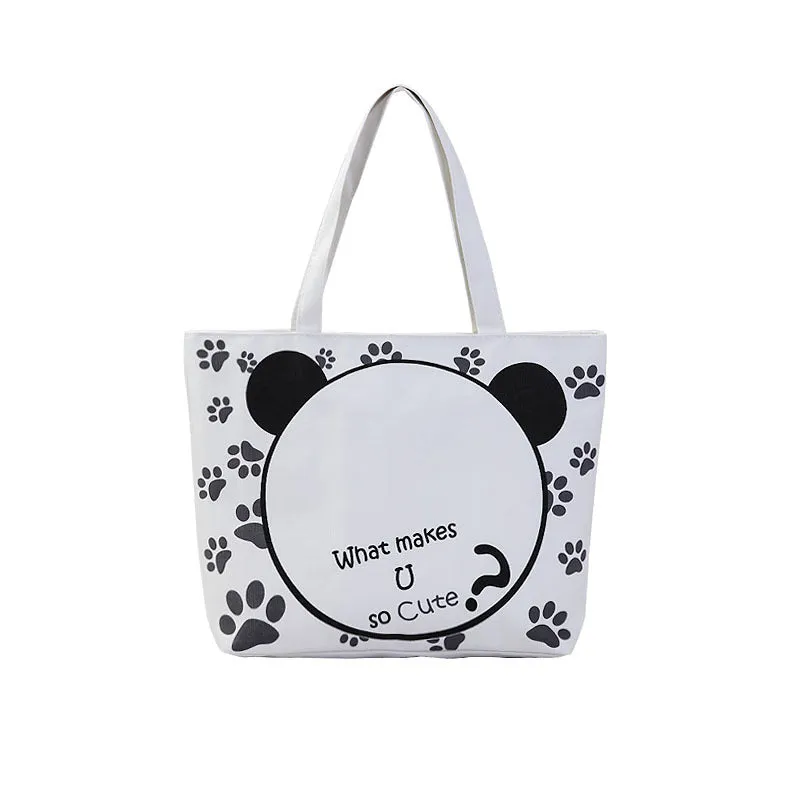 Women's Canvas Artistic Cloth Large Capacity Class Shoulder Bags