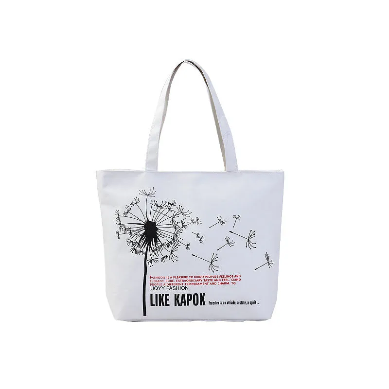 Women's Canvas Artistic Cloth Large Capacity Class Shoulder Bags