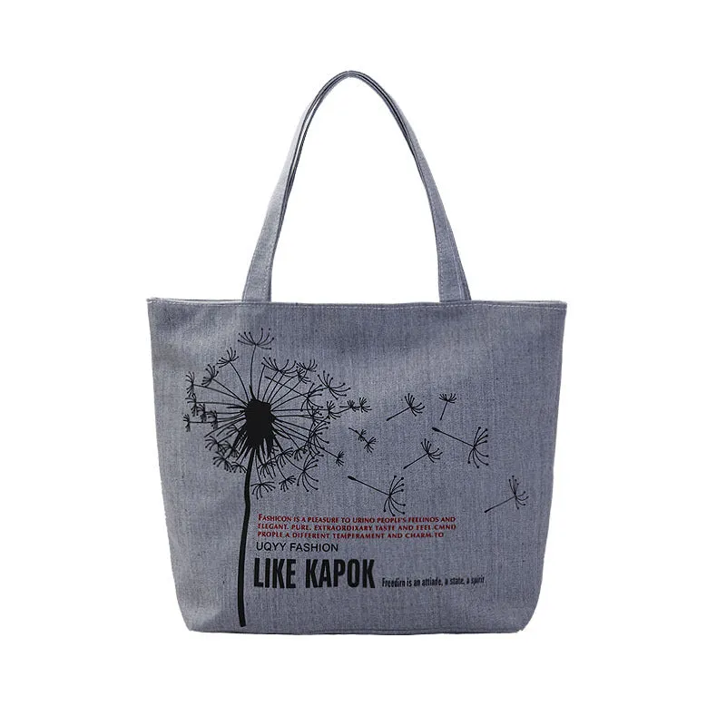 Women's Canvas Artistic Cloth Large Capacity Class Shoulder Bags