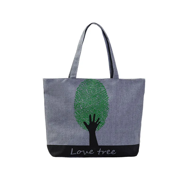 Women's Canvas Artistic Cloth Large Capacity Class Shoulder Bags