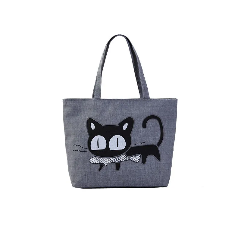 Women's Canvas Artistic Cloth Large Capacity Class Shoulder Bags