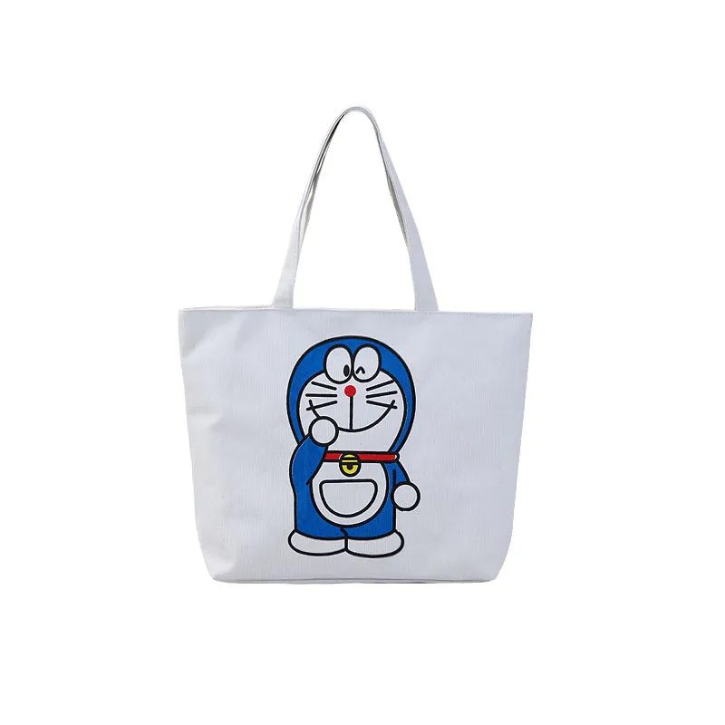 Women's Canvas Artistic Cloth Large Capacity Class Shoulder Bags