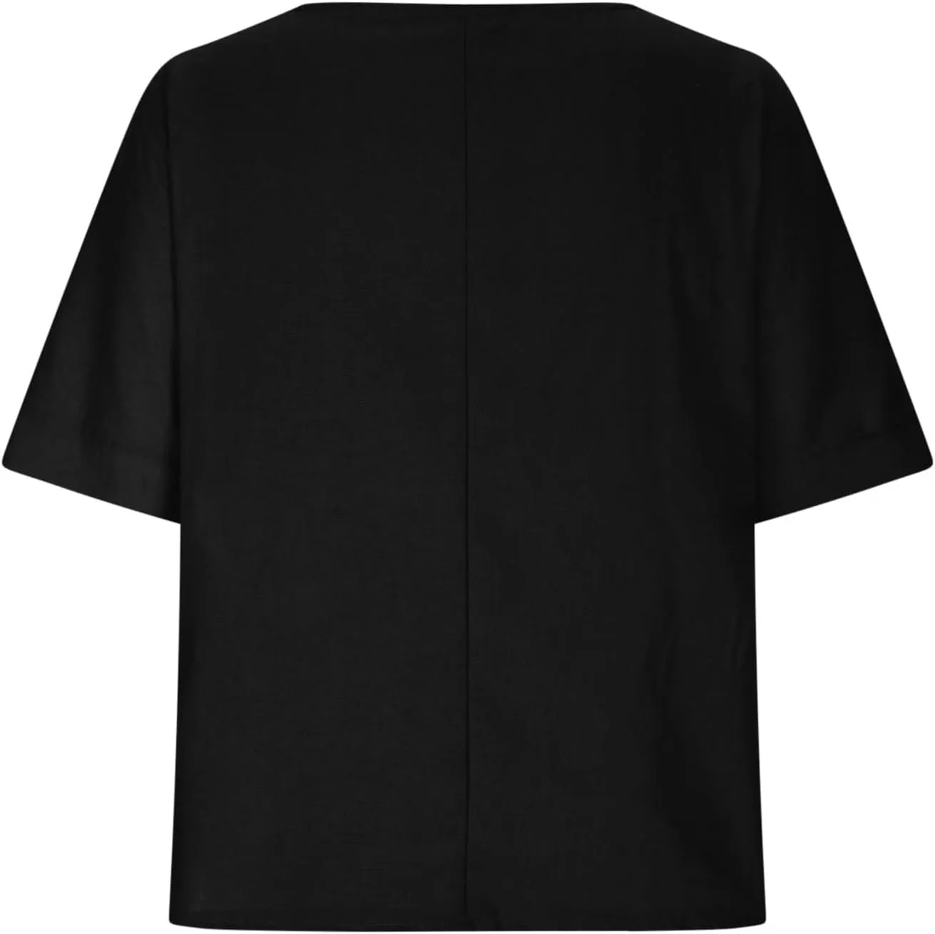 Womens Cotton Linen Shirts Casual Short Sleeve Blouses 2025 Trendy Loose Fit Crew Neck Solid Color Work Tops