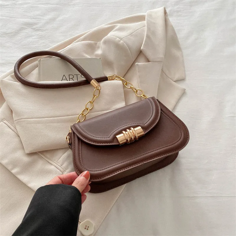 Women's Easy Matching Commuter Chain Underarm Korean Shoulder Bags