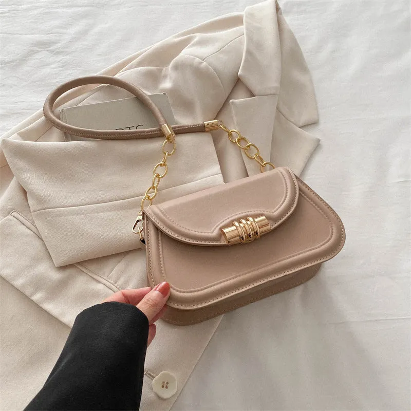 Women's Easy Matching Commuter Chain Underarm Korean Shoulder Bags