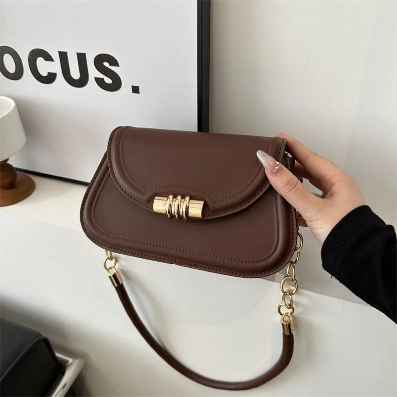 Women's Easy Matching Commuter Chain Underarm Korean Shoulder Bags