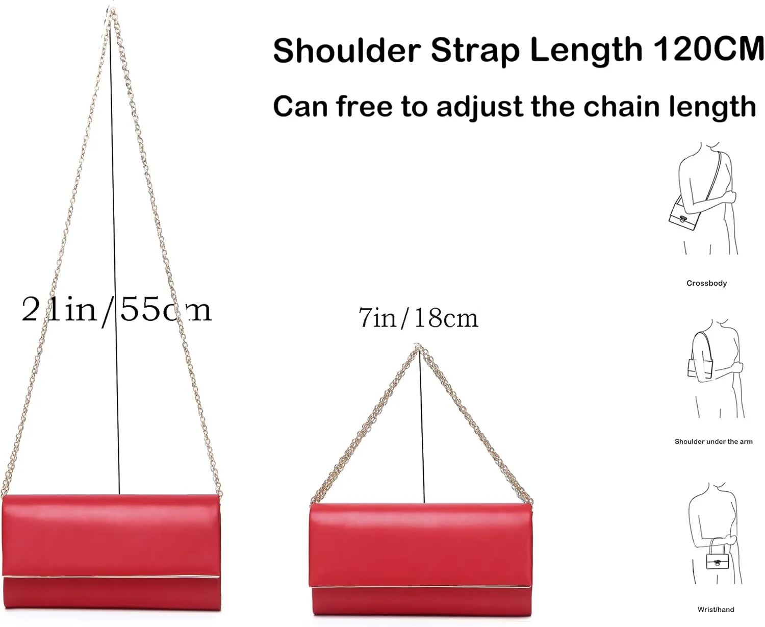 Women's Evening Clutch Bags for Formal Cocktail Prom Wedding Party Patent Leather Dressy Foldover Purse Christmas gift