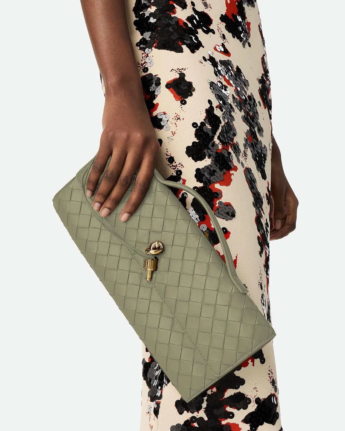 Women's Handmade Woven Clutch Purse,Crossbody Bag for Evening & Casual, Adjustable Shoulder Strap Fashion Handbag