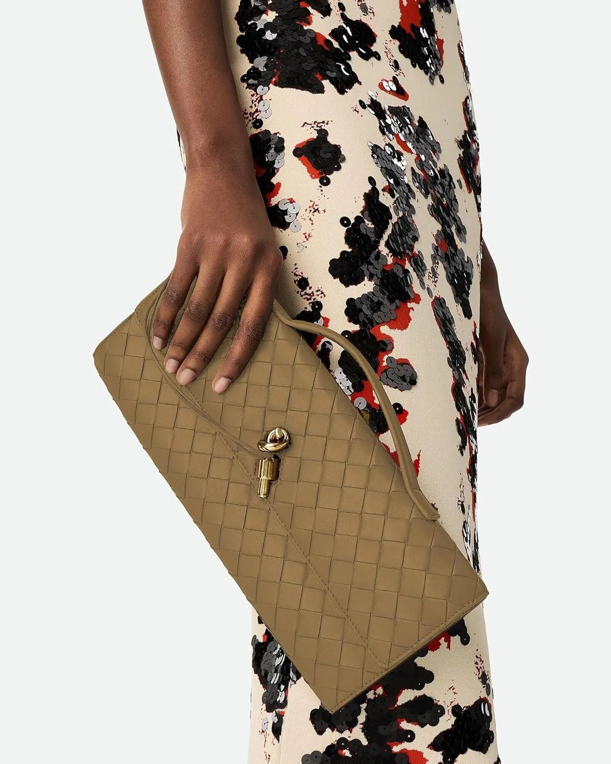 Women's Handmade Woven Clutch Purse,Crossbody Bag for Evening & Casual, Adjustable Shoulder Strap Fashion Handbag