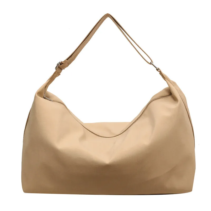Women's Large Capacity Niche Commuter Solid Color Shoulder Bags