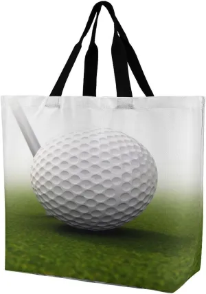 Women's Large-capacity Shoulder Shopping Bag Reusable Foldable Shopping Bags Golf Ball Beach Bag