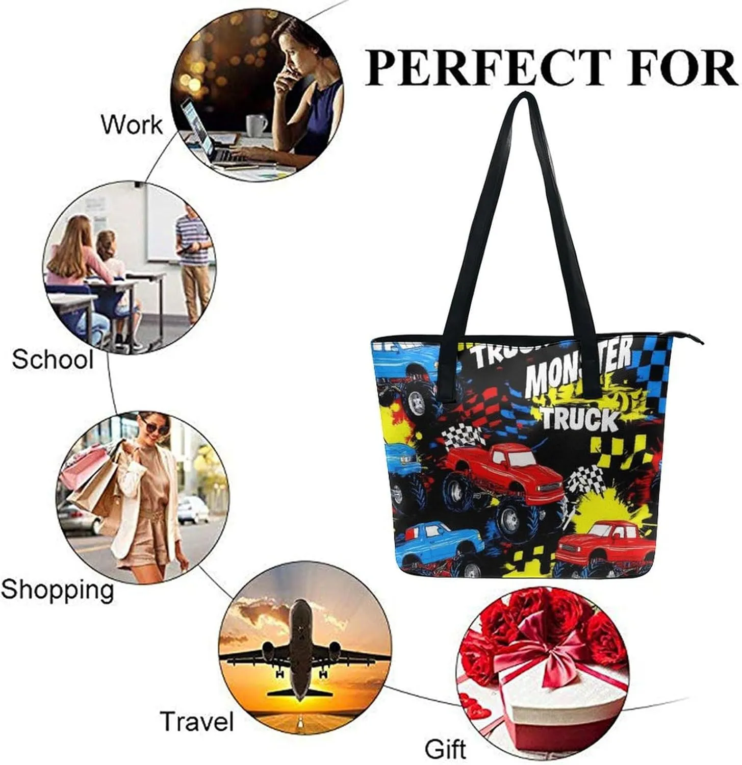 Women's Large Capacity Travel Tote Bag Waterproof Durable Shopping Handbag