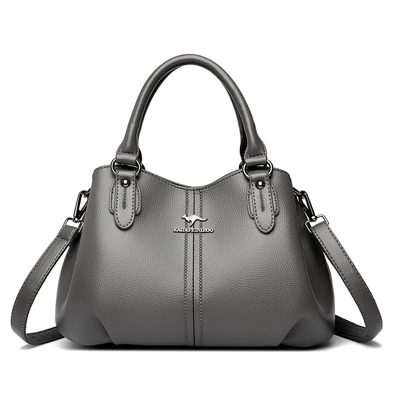 Women's Leather Stylish Large Capacity Handbag