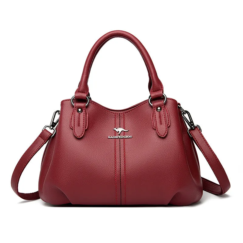 Women's Leather Stylish Large Capacity Handbag