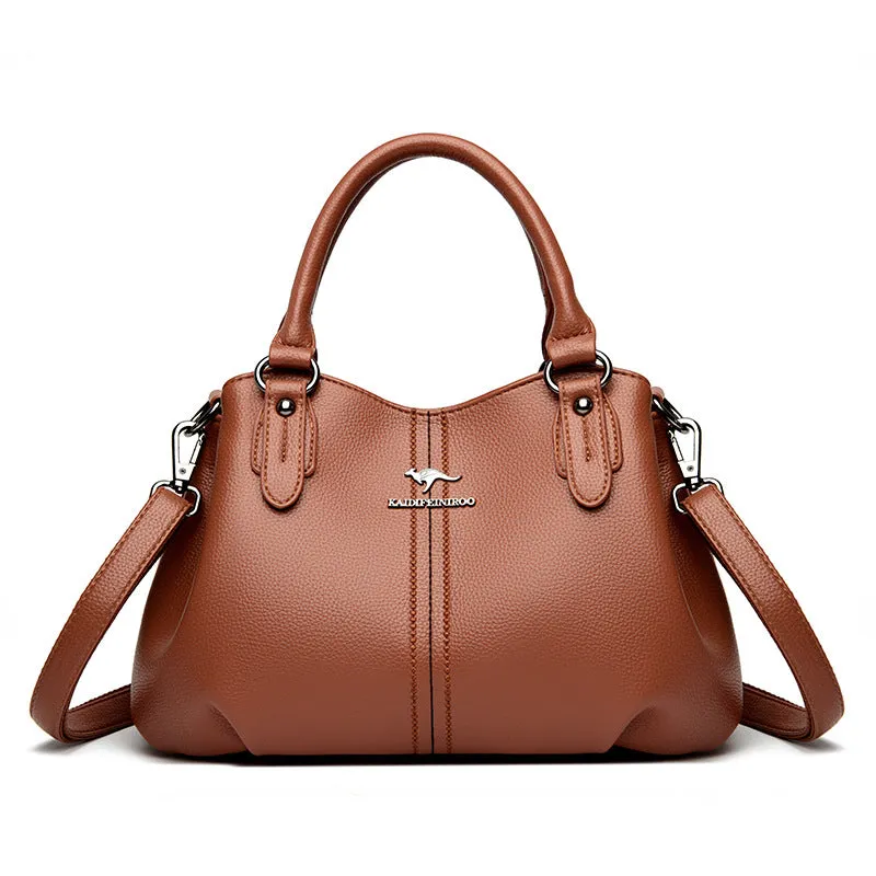 Women's Leather Stylish Large Capacity Handbag