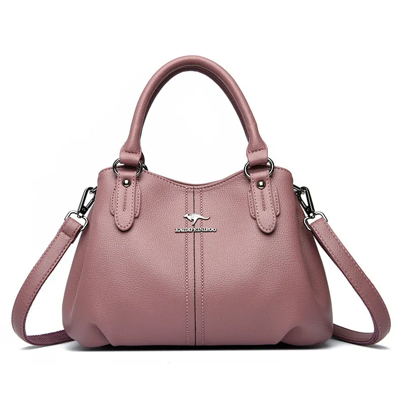 Women's Leather Stylish Large Capacity Handbag