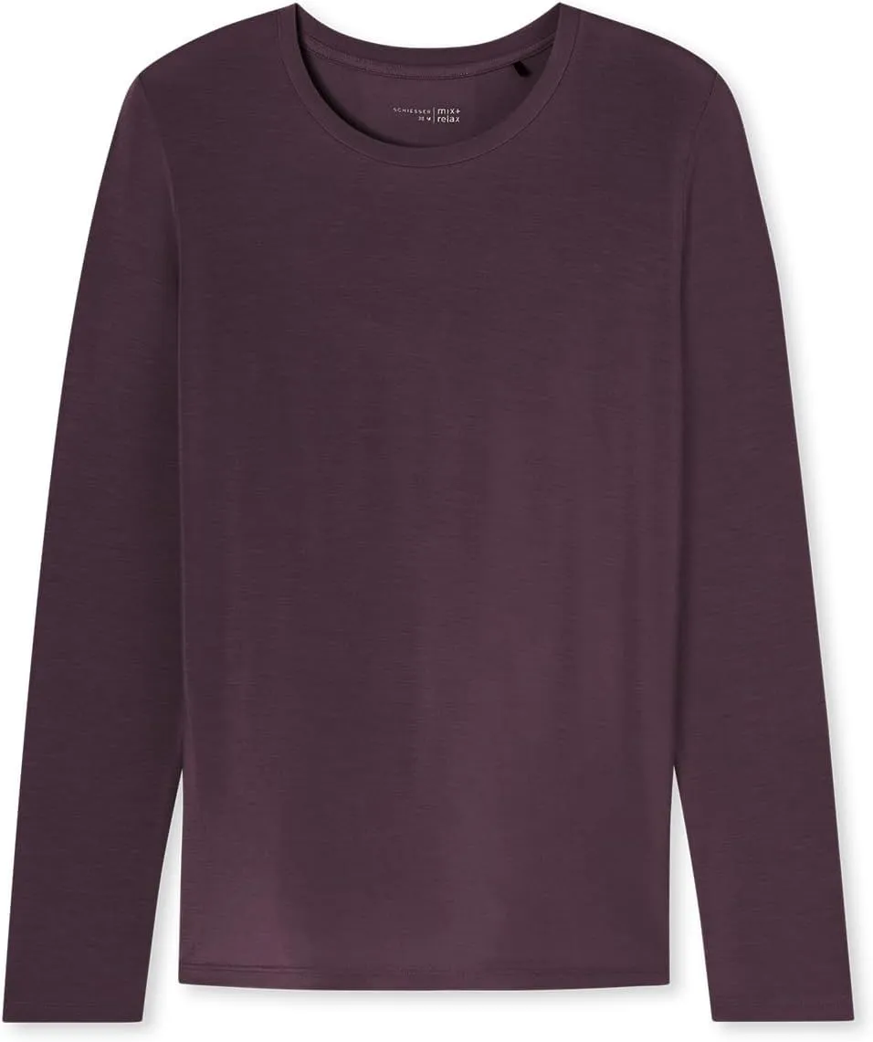 Women's Modal-Mix Long Sleeve Nightgown   Relax
