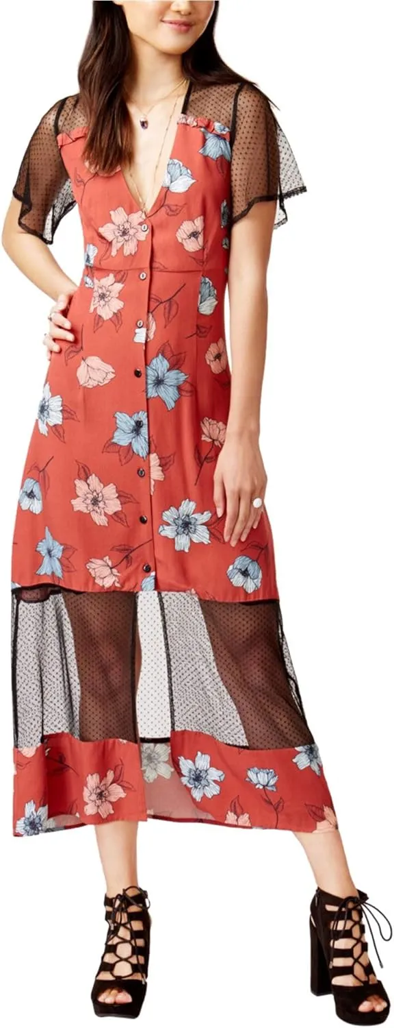 Women's Ornate Midi Dress Multi X-Small