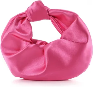 Women’s Satin Evening Bag Clutch Purse Dumpling Handbag for Women Wedding for Formal Cocktail Party