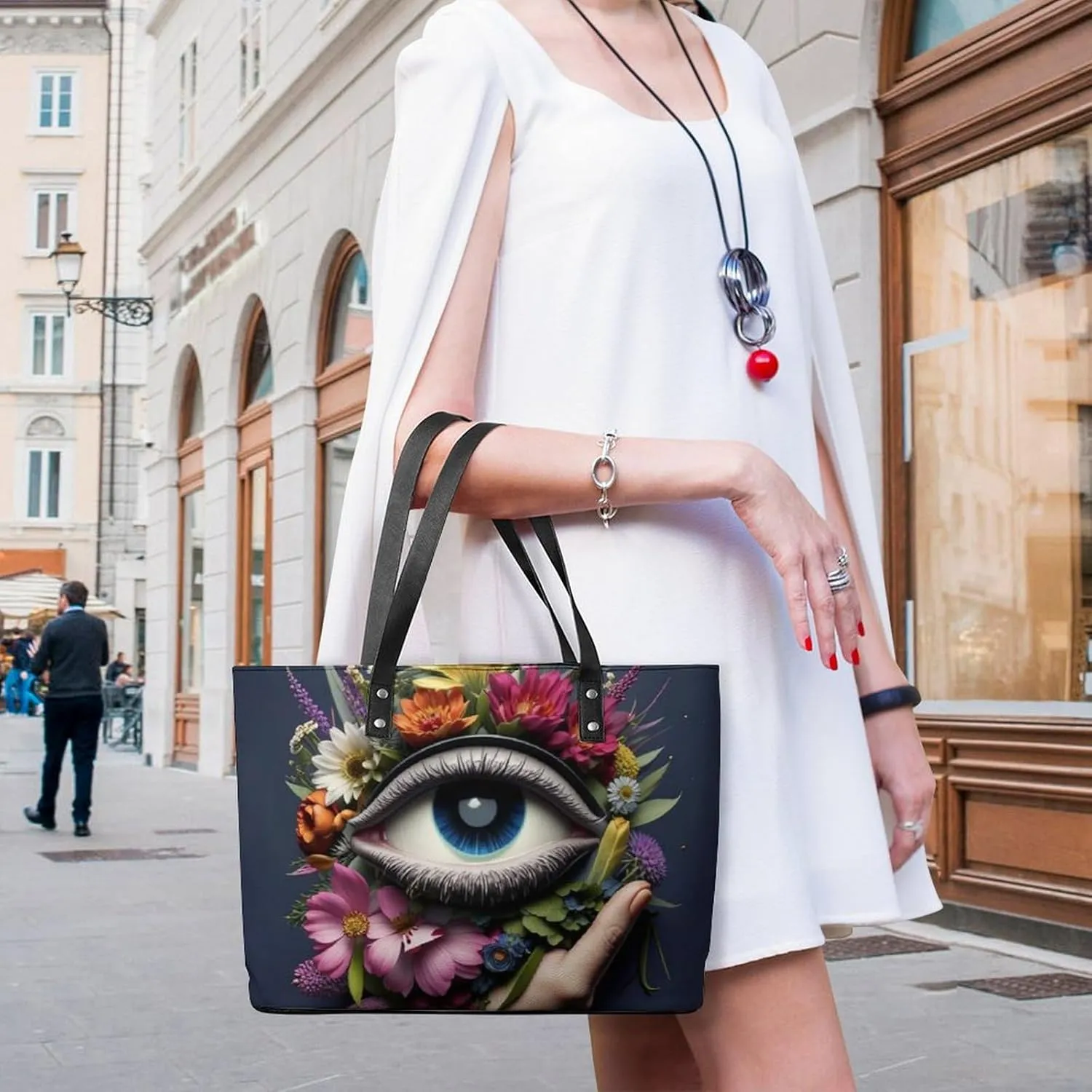 Womens Shoulder Bag, Large Shoulder Bags Casual Handbags, Large Capacity PU Leather Shopping Work Bag