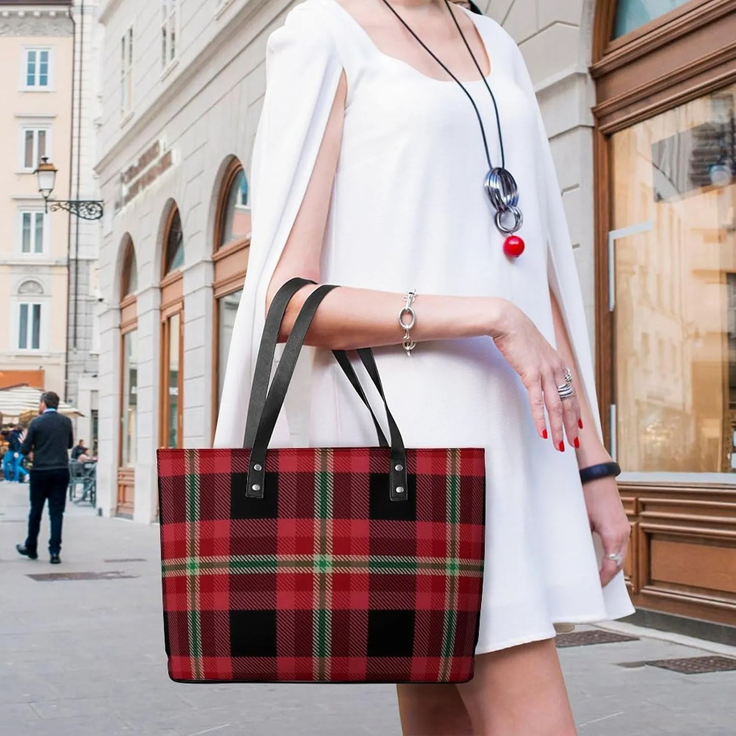 Womens Shoulder Bag, Large Shoulder Bags Casual Handbags, Large Capacity PU Leather Shopping Work Bag