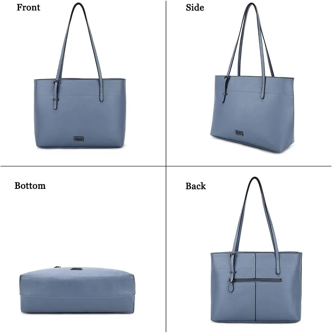 Women's Soft Faux Leather Tote Bag Purse Handbags Wallet Tote Shoulder Bag Purse Large Capacity