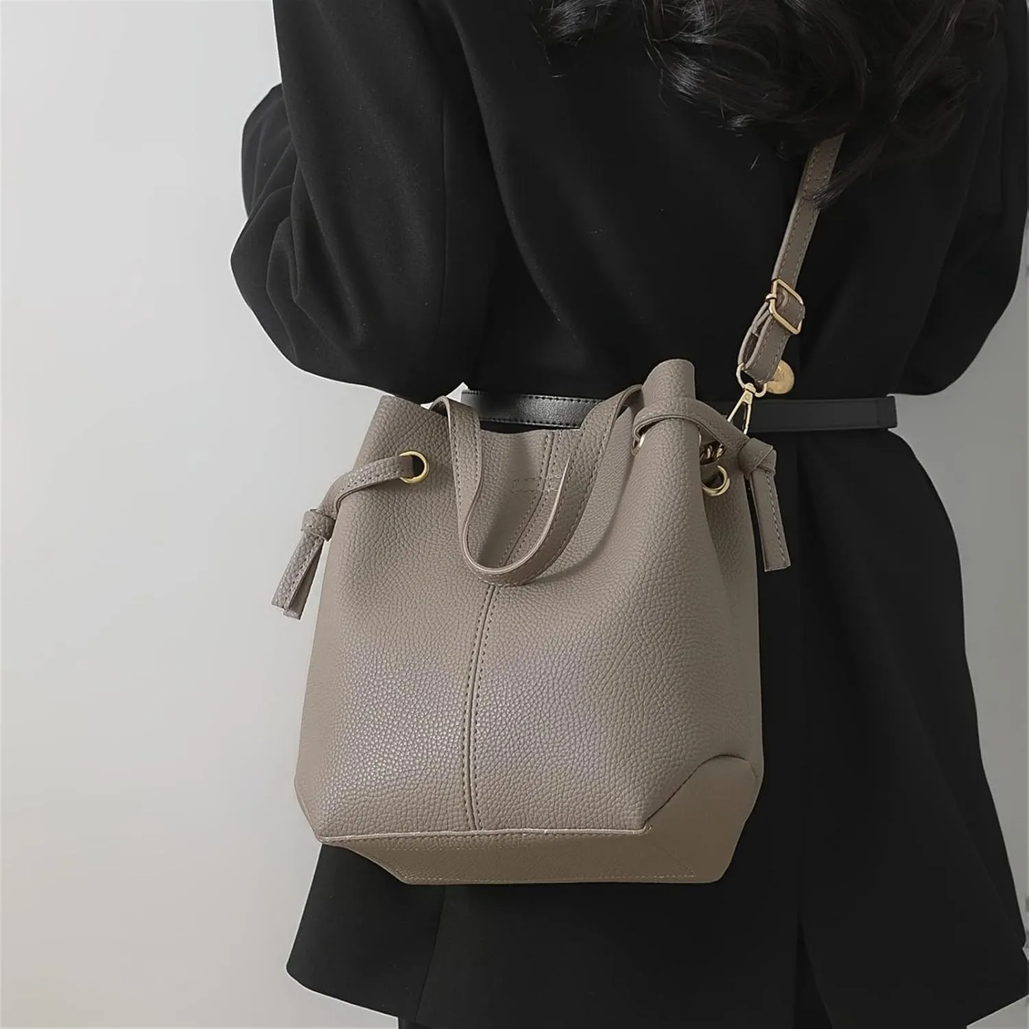 Women's Solid Color Crossbody Bag, Casual Shoulder Purse With Inner Pouch