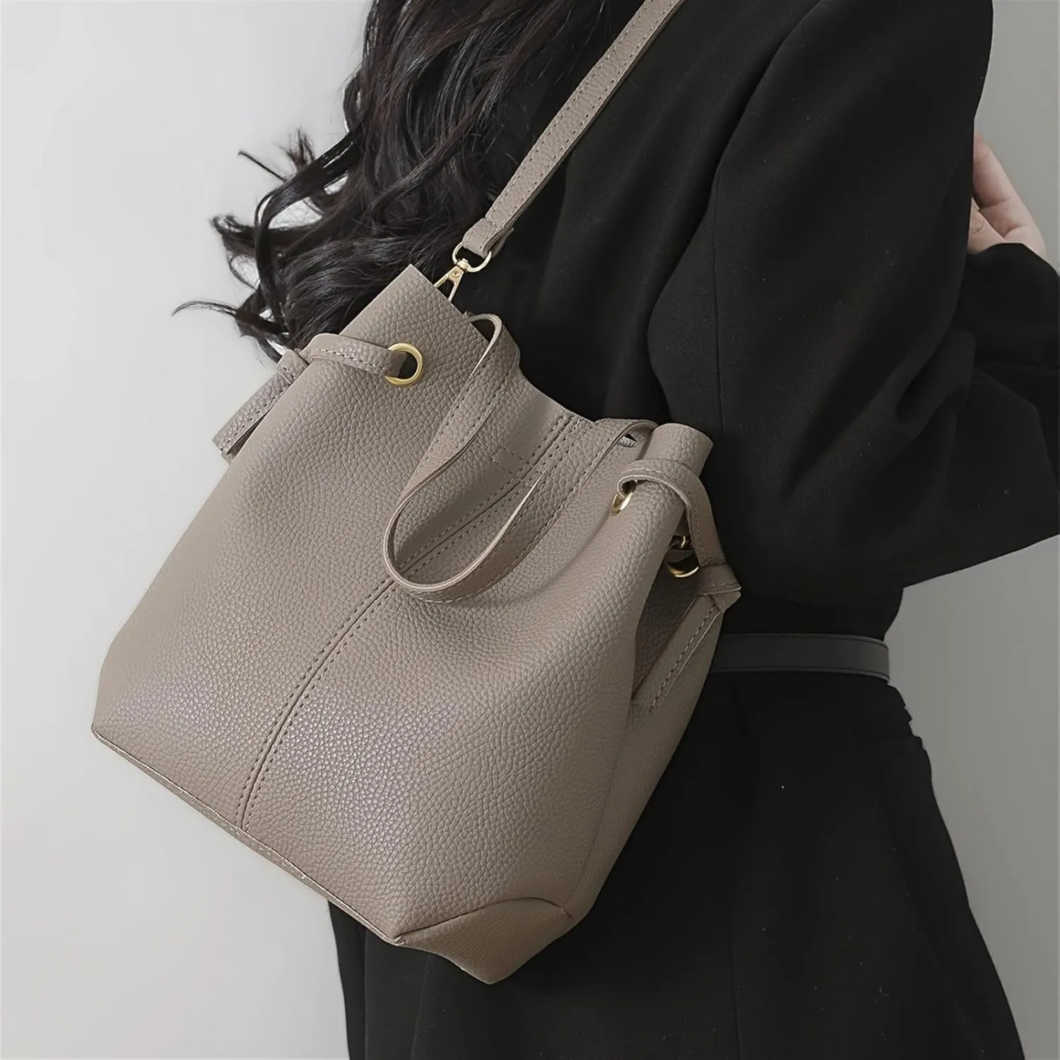 Women's Solid Color Crossbody Bag, Casual Shoulder Purse With Inner Pouch