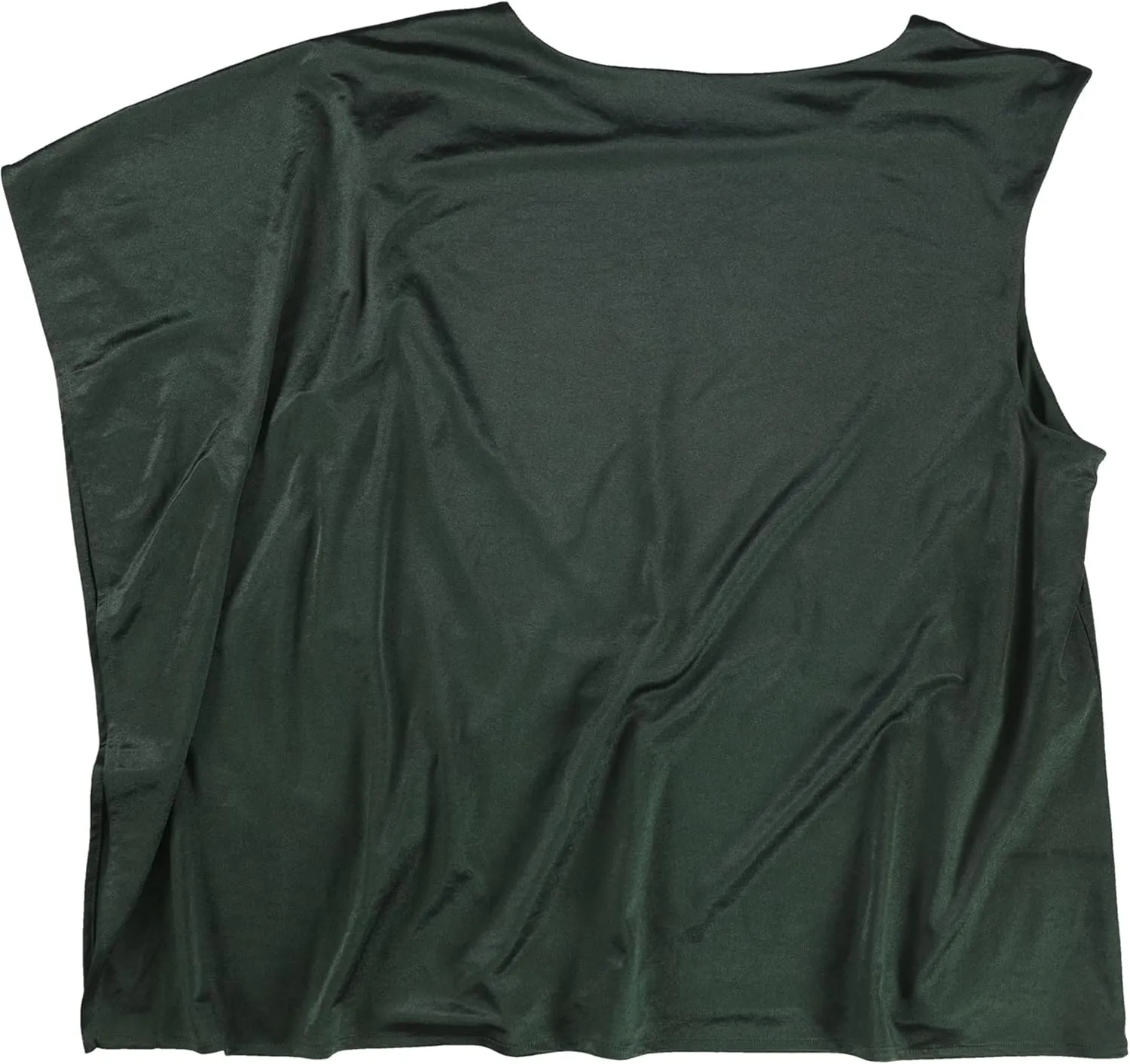 Womens Solid One Shoulder Blouse