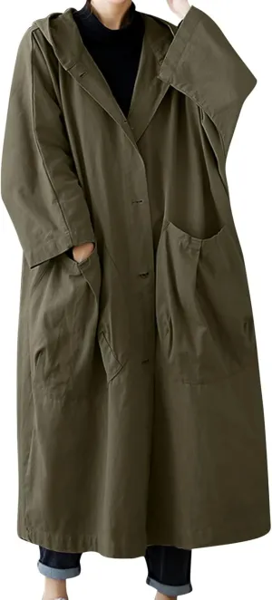 Womens Waterproow Trench Coat Winter Womens Jacket Lapel Slim Women'S Coat Fall Fashion Oversized Womens Winter