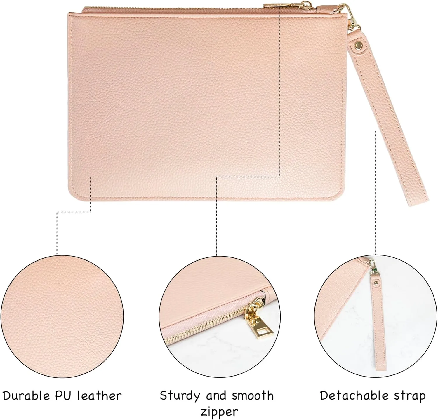 Women's Wristlet Handbag, Clutch Purse, Wristlet Wallet, Travel Organizer, Organizer Clutch, Wristlet Clutch