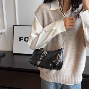 Women‘s Y2k Vintage Crescent Butterfly Bag Underarm Bag Zipper Shoulder Purse Casual Soft Lightweight Bag